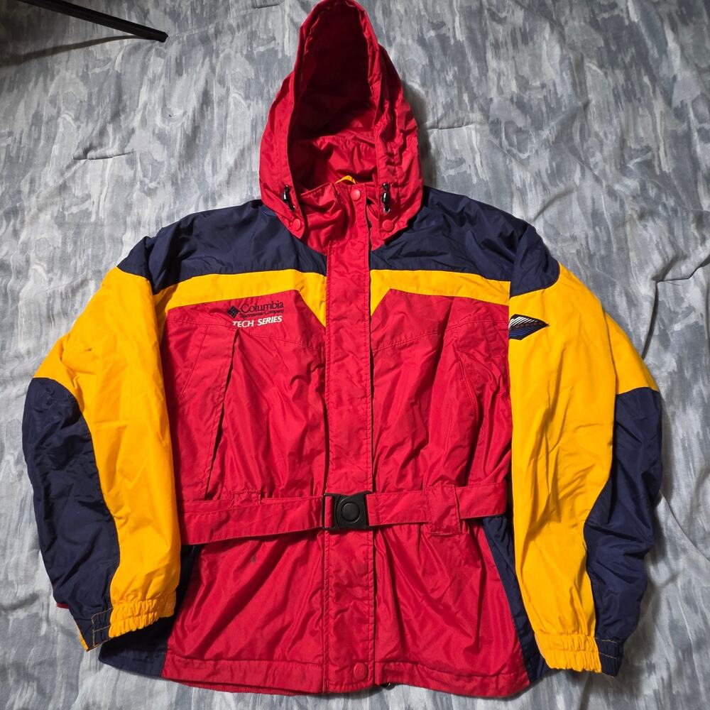 Vintage Columbia Tech Series Women's Jacket Size L Colorblock 90s